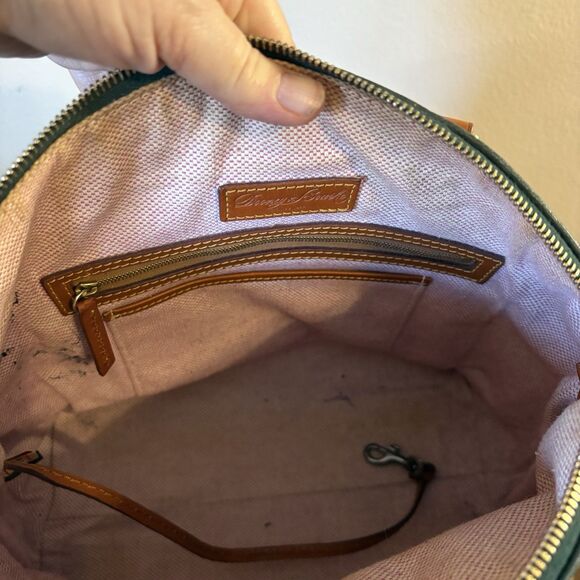 Dooney & Bourke Dillen Large Forest Green Zipper Pocket HOBO Sac Shoulder Bag - Picture 13 of 16